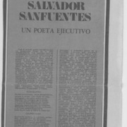 Salvador Sanfuentes, un poeta ejecutivo.
