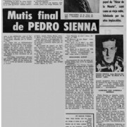 Mutis final de Pedro Sienna