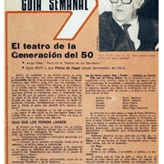 El teatro de la generación del 50