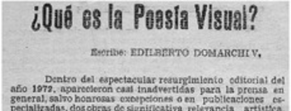 ¿Qué es la poesía visual?