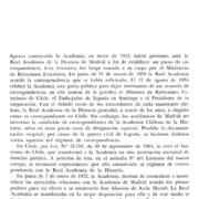 Crónica de la academia convenio de correspondencia con la real academia de la historia.