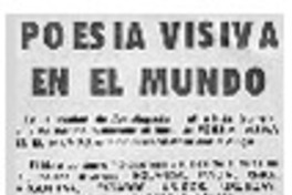 Poesía visiva en el mundo