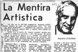 La mentira artística