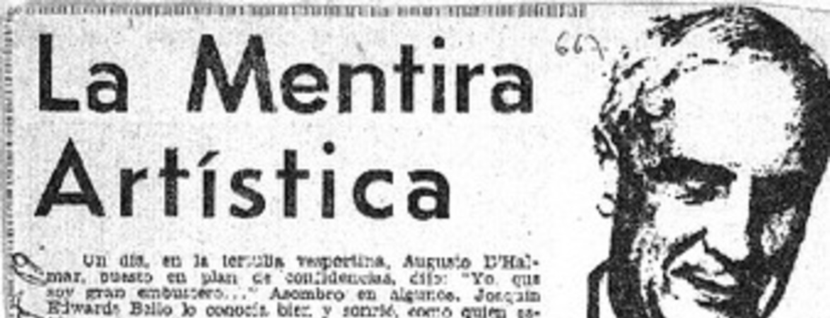 La mentira artística