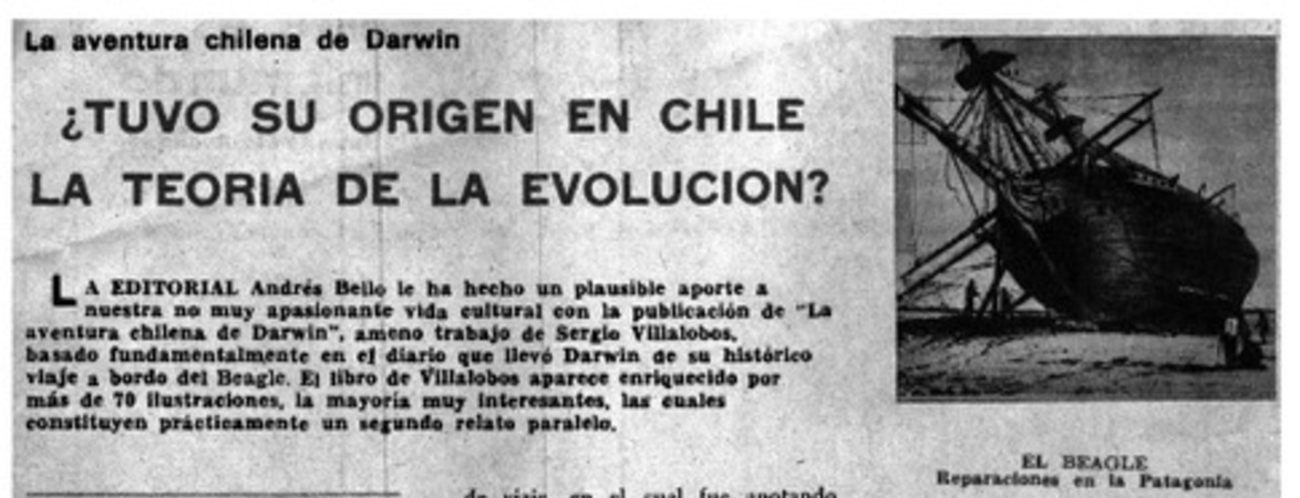 ¿Tuvo su origen en Chile la teoría de la evolución?