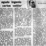 El agudo ingenio de Carlos Vattier
