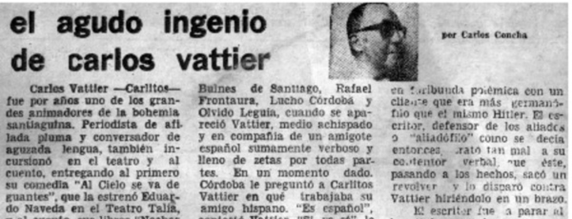 El agudo ingenio de Carlos Vattier