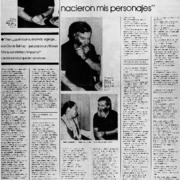 "Soy un desconocdio en una provincia donde nacieron mis personajes" : [entrevistas]