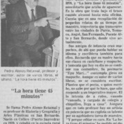 La hora tiene 45 minutos".