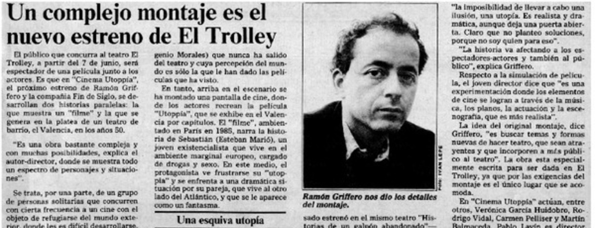 Un complejo montaje es el nuevo estreno de el Trolley