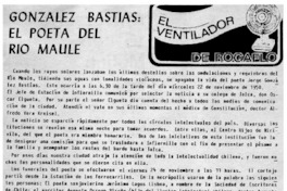 González Bastias: el poeta del río Maule.