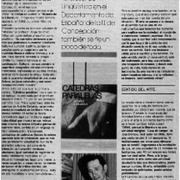 Novela plantea la marginalidad académica : [entrevistas]
