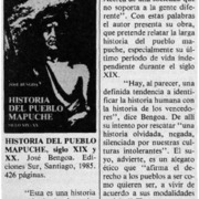 Historia del pueblo mapuche.