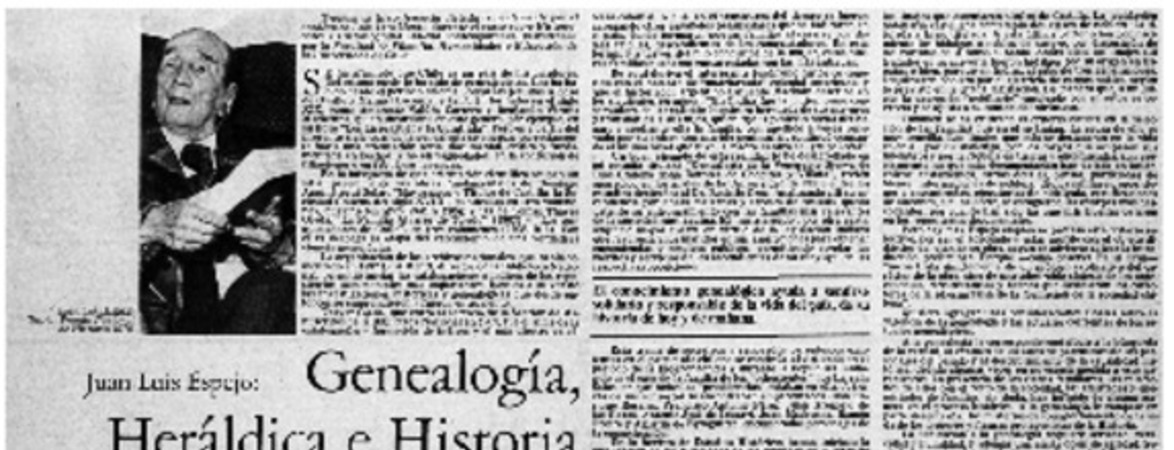 Genealogía, heráldica e historia