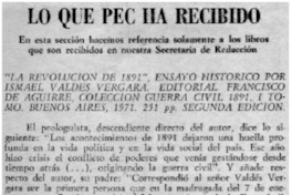 "La revolución de 1891".