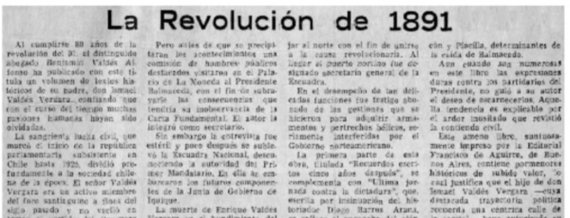La Revolución de 1891.