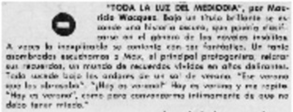 "Toda la luz del mediodia"