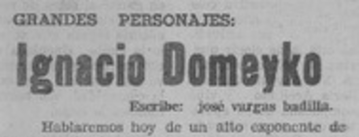 Ignacio Domeyko grandes personajes