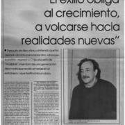 El exilio obliga al crecimiento, a volcarse hacia realidades nuevas": [entrevista]