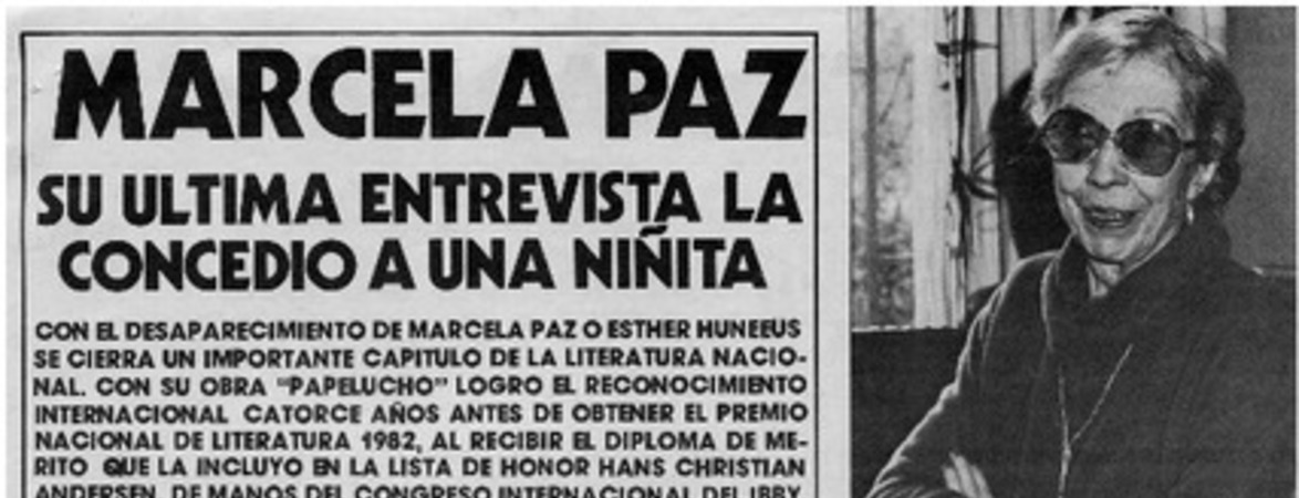 Marcela Paz su última entrevista la concedió a una niñita: [entrevista]