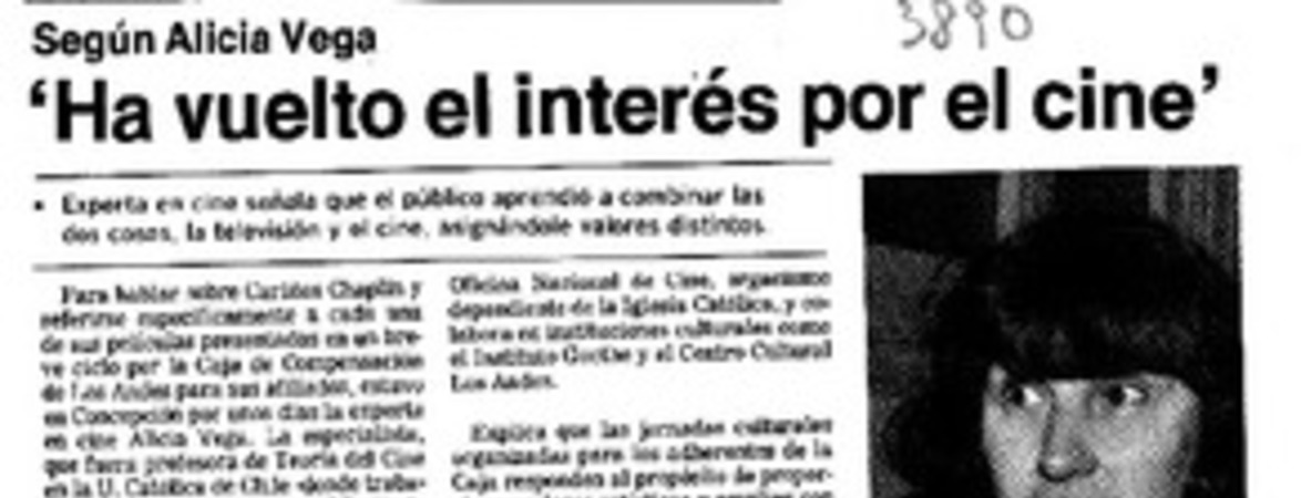 "Ha vuelto el interés por el cine"