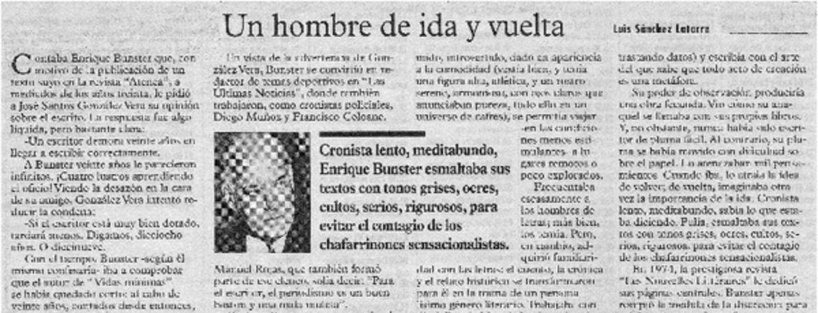 Un hombre de ida y vuelta