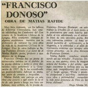 "Francisco Donoso"