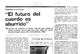 "El futuro del cuerdo es aburrido"