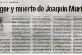 Fulgor y muerte de Joaquín Murieta