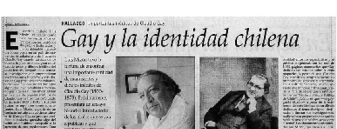 Gay y la identidad chilena