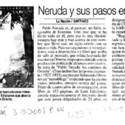 Neruda y sus pasos en Oriente