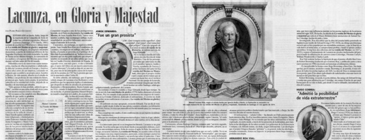 Lacunza, en gloria y majestad