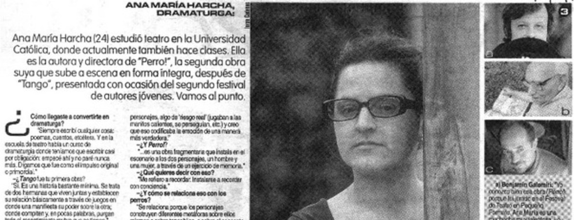 Ana María Harcha, dramaturga