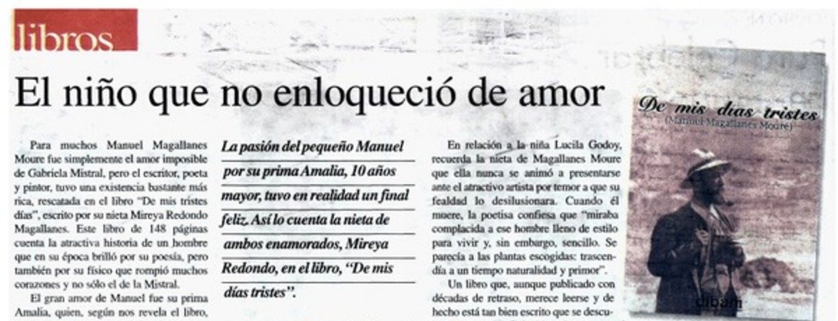 El niño que no enloqueció de amor.