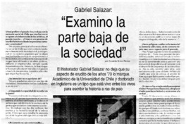 "Examino la parte baja de la sociedad" [entrevistas]