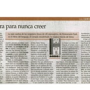 Yo creyera para nunca creer.