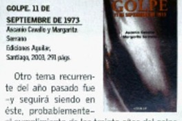 Golpe. 11 de septiembre de 1973