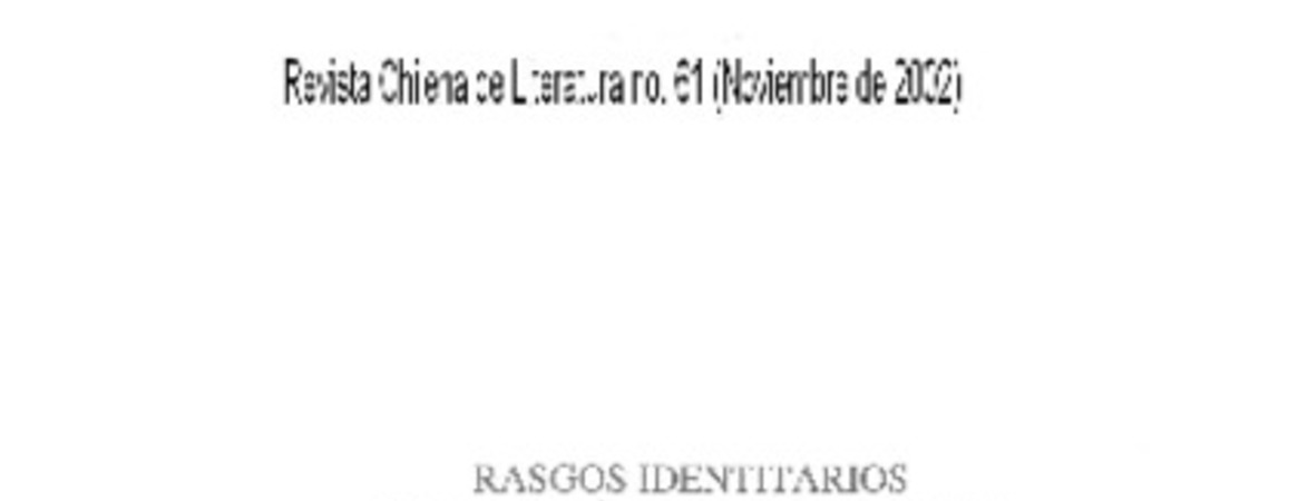 Rasgos identitarios de la poesía mapuche actual