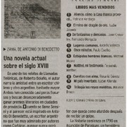 Una novela actual sobre el siglo XVIII
