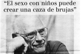 "El sexo con niños puede crear una caza de brujas"