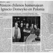 Músicos chilenos homenajean a Ignacio Domeyko en Polonia