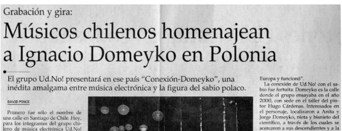 Músicos chilenos homenajean a Ignacio Domeyko en Polonia