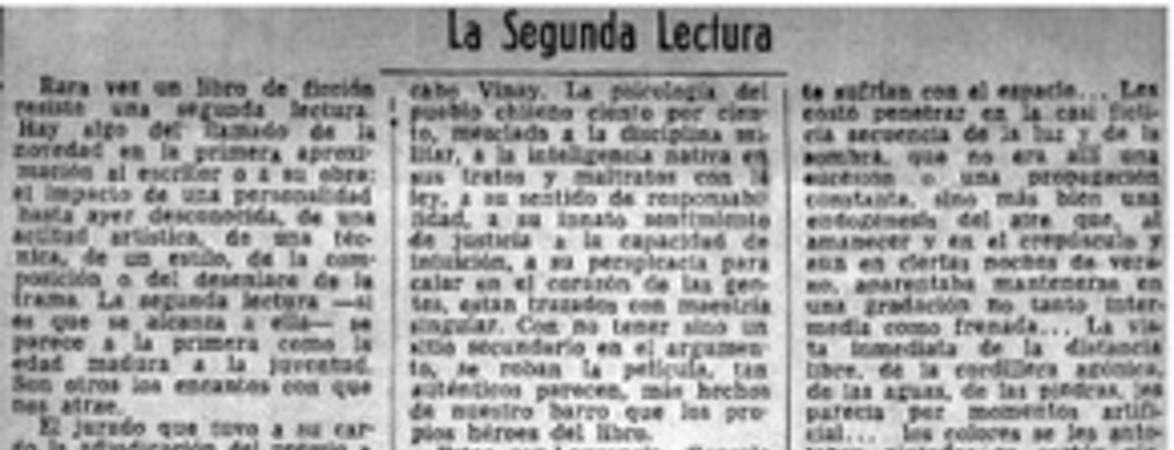 La Segunda lectura