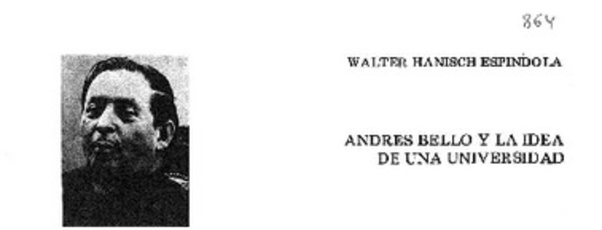 Andrés Bello y la idea de una universidad