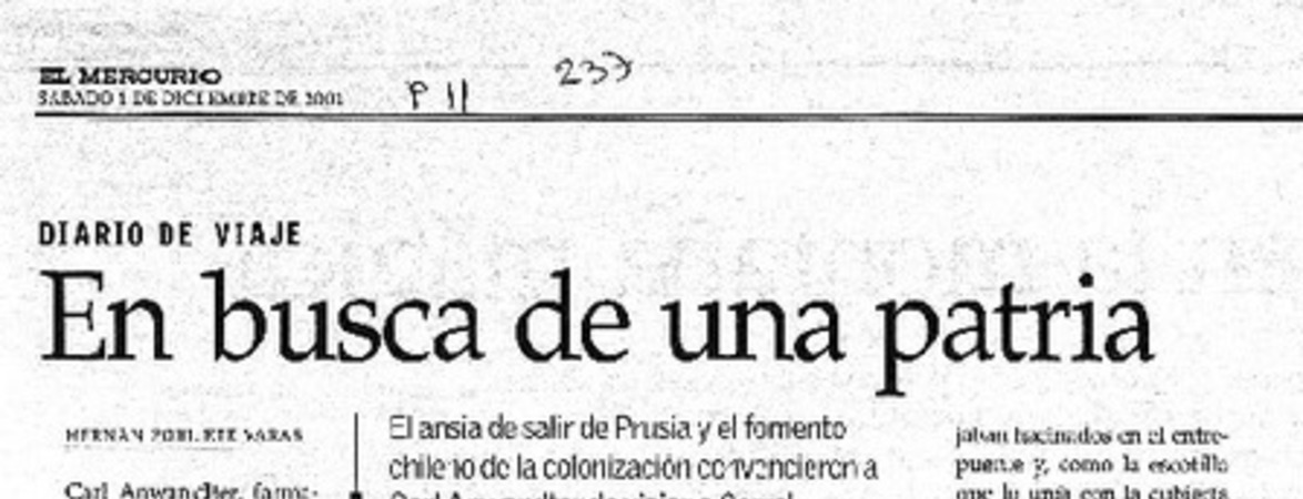 En busca de una patria