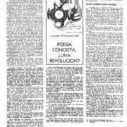 Poesía concreta, ¿una revolución?