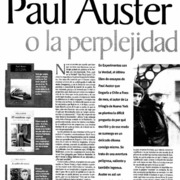 Paul Auster o la perplejidad de escribir