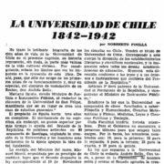 La Universidad de Chile 1842-1942