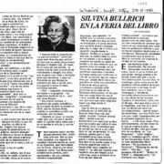 Silvina Bullrich en la fería del libro