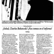 ¡Salud, Charles Bukowski! ¡Nos vemos en el infierno!